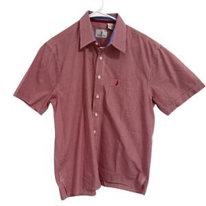 Regatta Sport Red & White Gingham Short Sleeve Button Shirt – Medium